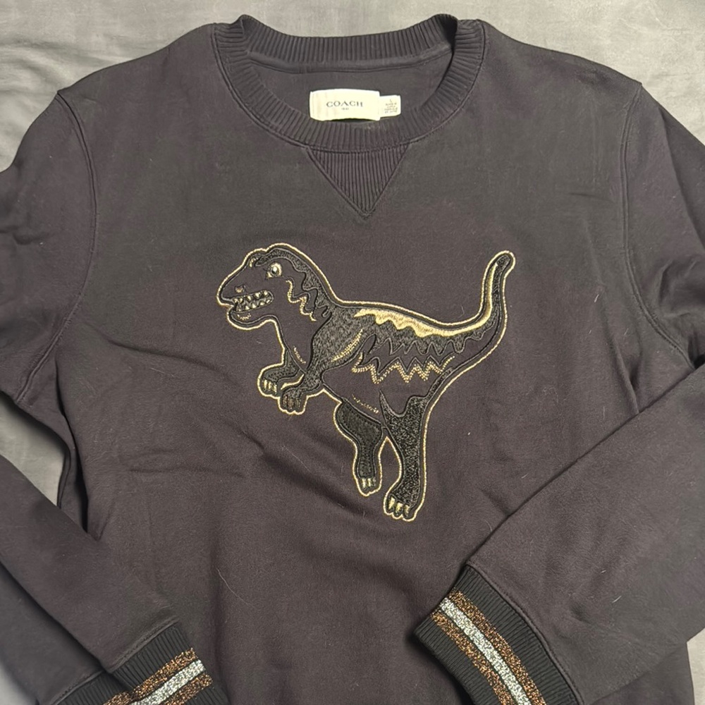 Coach Black Dinosaur Sweatshirt